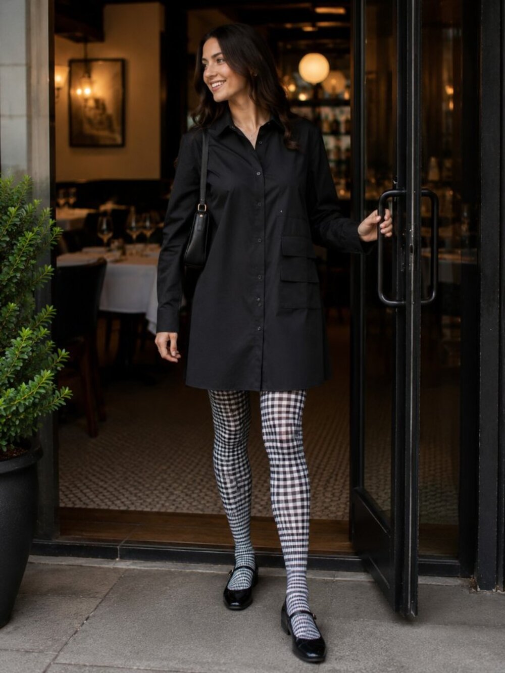 Tilley Black Button-Up Shirt